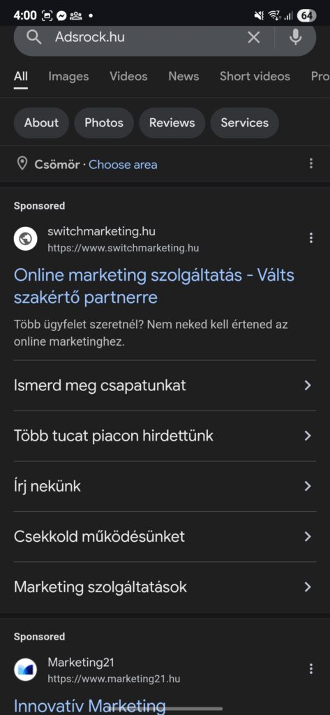 Miért hirdet a konkurencia ránk?